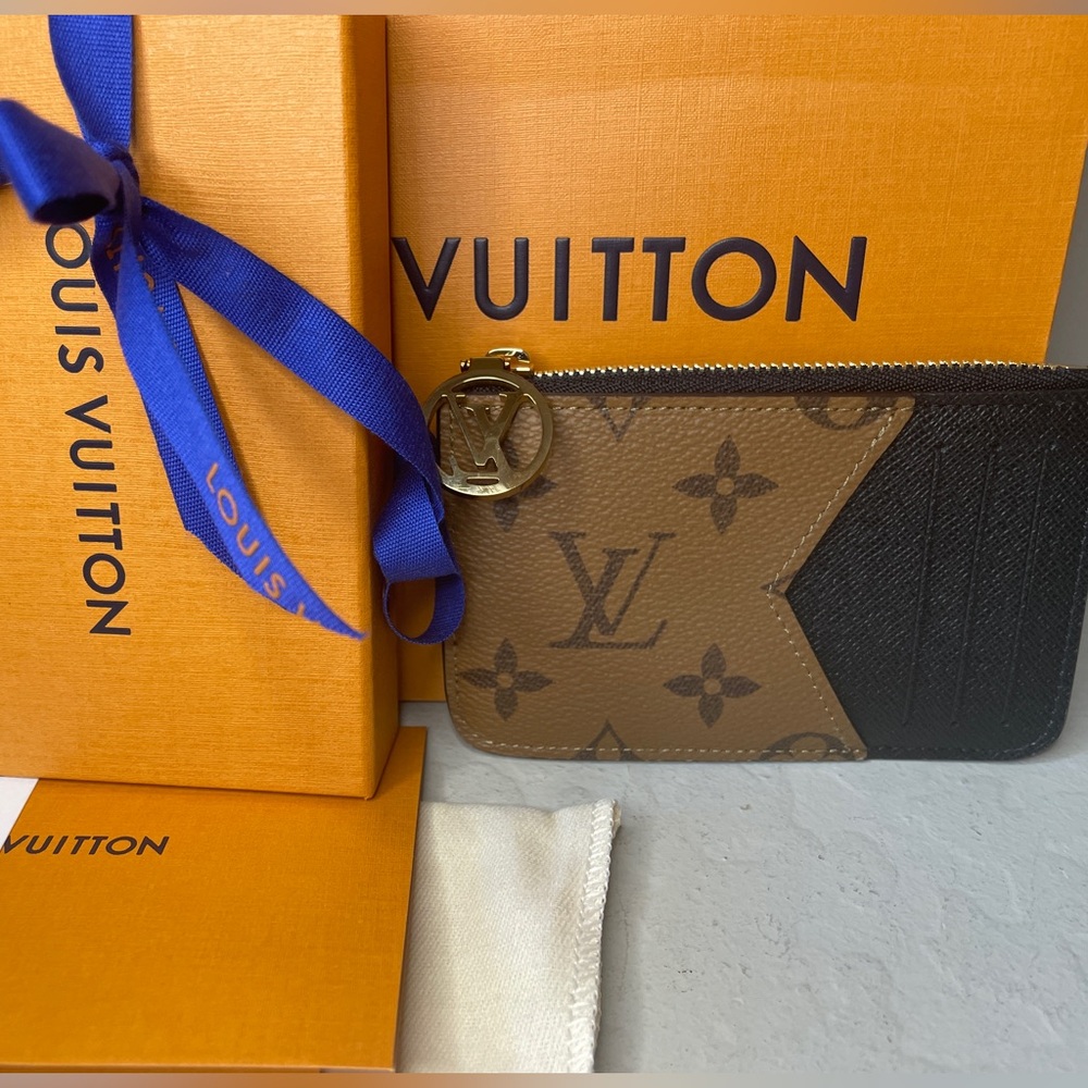 NWT Louis Vuitton Wallet Card Holder Romy Reverse Monogram FULL SET - Picture 14 of 17